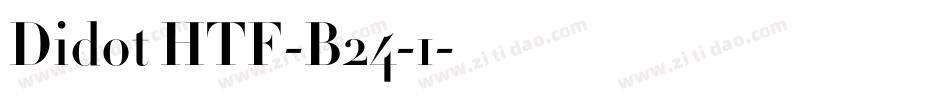 Didot HTF-B24-1字体转换